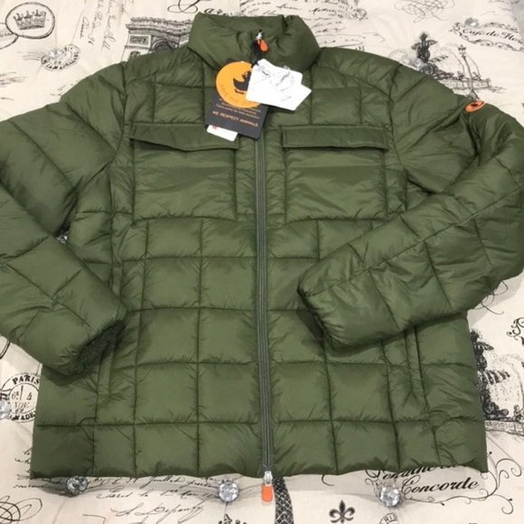 Save The Duck Quilted Funnel Collar Jacket - Picture 3 of 5